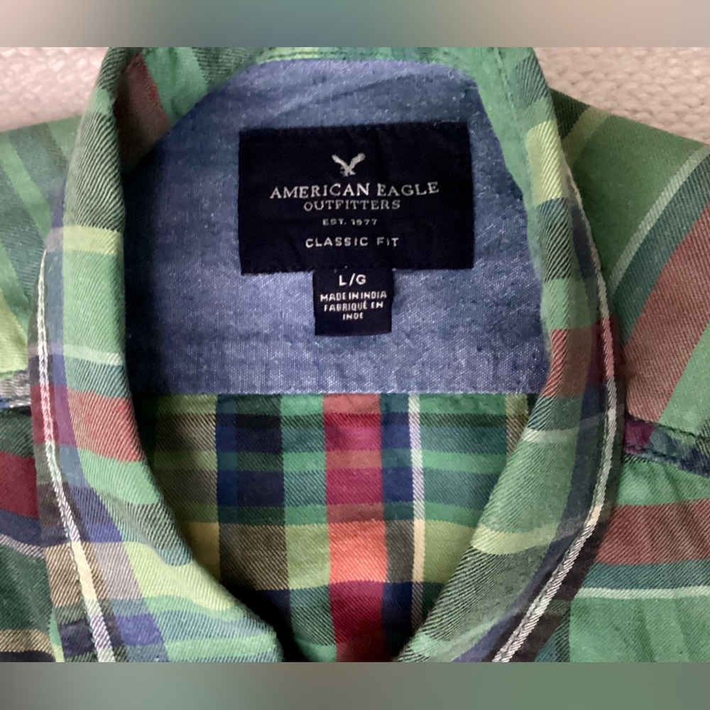 American Eagle Men’s size L Cotton Shirt. Classic Fit.